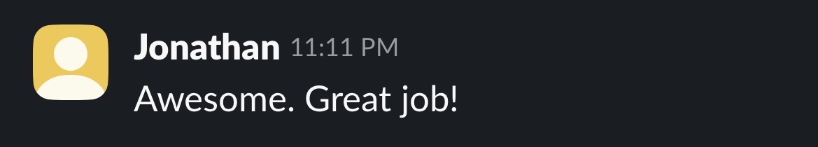 Client message about their edits